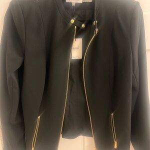 Calvin Klein Black Jacket with Gold Accents
